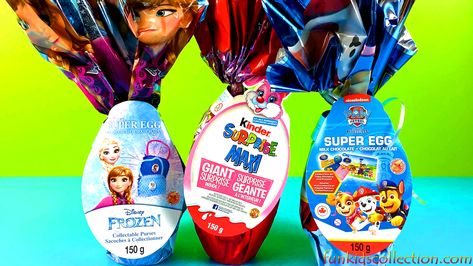 In this video, will be opening Disney Frozen Collectable Purses Super Egg, will be Opening Giant Egg Kinder Surprise Maxi and lastly will be Opening Paw Patrol Super Egg. Let’s find out what toy surprises are hidden inside these super eggs.  Funkidscollection.com is a child safe and family-friendly kid channel for people of all ages. We love unboxing and reviewing all kinds of toys. We are committed to bring The Most Trending Toys and The Most Popular New Toys. Lego Juniors, Surprise Egg, Nick Jr, Sweet Food, New Toys, Disney Frozen, Kids Safe, Paw Patrol, 5th Birthday