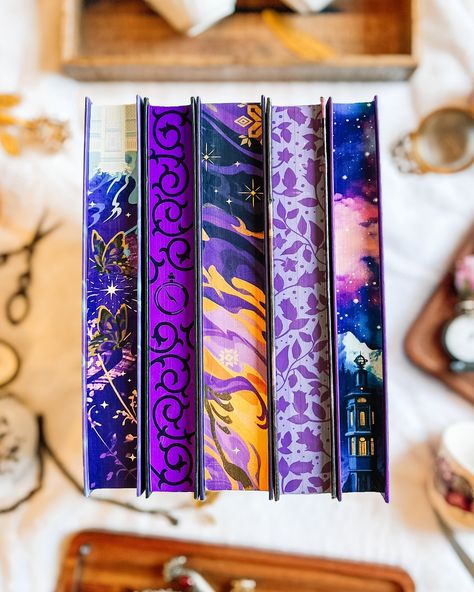 Can you guess todays edges? Not sure about this photo, what do we think? #stencillededges #bookstack #stacksaturday #guessthebook #fairyloot #purplebooks #bookhygge #hyggebookstyle Painted Edges Book, Book Edge Painting, Book Rebinding, Hygge Book, Purple Books, Book Suggestions, Painted Books, Edge Design, Book Box