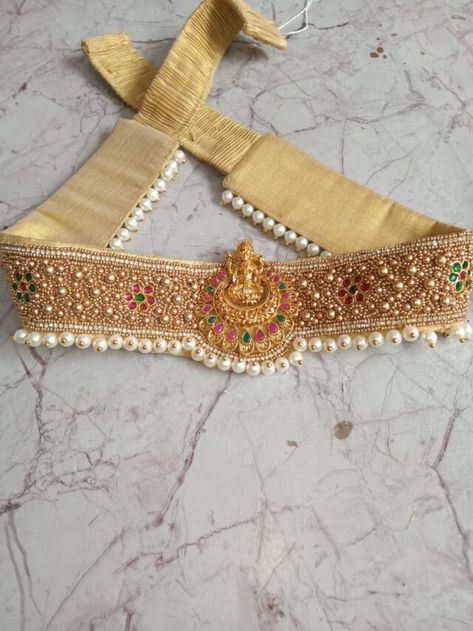 Maggam Hip Belt For Saree, Hip Belt Designs For Saree, Maggam Belt Designs, Maggam Work Belt Designs, Moti Kamar Belt, Saree Hip Belt Design, Maggam Work Belts For Sarees, Cloth Belt For Saree, Belt Work Design