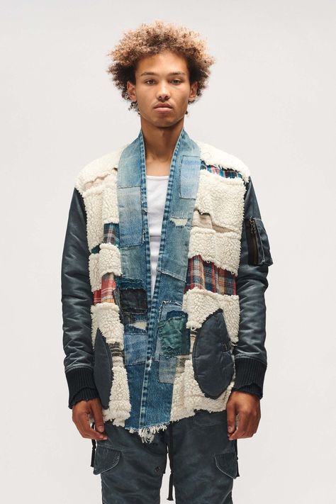 Patchwork Denim Jacket For Fall Streetwear, Mens Patchwork Jeans, Urban Patchwork Denim Jacket, Patchwork Jean Jacket, Urban Denim Patchwork Outerwear, Zara 2022, Fitted Denim Patchwork Outerwear, Japanese Americana, Fashion Recycle