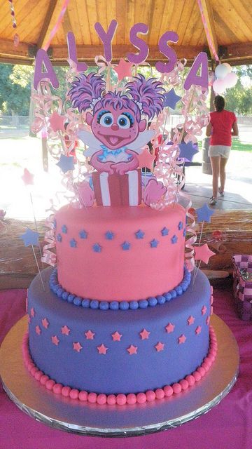 Abby Cadabby Birthday Cake Abby Cadabby Cake, Abby Cadabby Birthday, Abby Cadabby Party, Housewarming Cake, Elmo Birthday Party, Abby Cadabby, Sesame Street Birthday Party, Elmo Party, Sesame Street Party