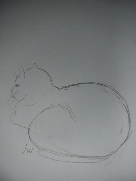 Cat Loafing Drawing, Cats Laying Down Drawing, Cat Laying Down Drawing, Cat In Lap Drawing, Cat Peaking Out Drawing, Cat Loaf, Cute Small Drawings, Bread Loaf, Small Drawings