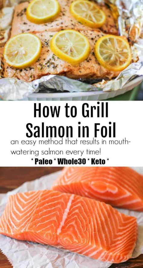 Bbq Salmon In Foil, Bbq Salmon Recipes, How To Grill Salmon, Salmon Packets, Grill Salmon, Salmon Foil Packets, Bbq Salmon, Salmon In Foil, Grilled Salmon Recipes