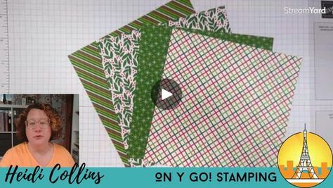 Stamp with Me Tuesday - Easy Puzzle Gate Fold Card | You're going to love this easy fun fold card! During this week's Stamp with Me Tuesday, we're making a puzzle gate fold card. This folded card is so cool... | By On Y Go Stamping and Papercrafting | Hello, friends. Welcome to another Stamp with Me Tuesday. Tonight, we are going to make an easy puzzle gate fold card. Something a little bit different. I'm really excited to share it with you because it's an easy fun fold and I love funfolds but I really just like the easy fun folds. I don't want anything too complicated. So, if you are here and watching me live, welcome. So glad you could join us tonight. Leave me a comment. Let me know you're watching. Let me know if you are, if you have already seen Stampin' Up's new mini a lot of that co Easy Puzzle, Fun Folds, Mini A, Fun Fold Cards, So Cool, Gate, Paper Crafts, Let Me, Stamp