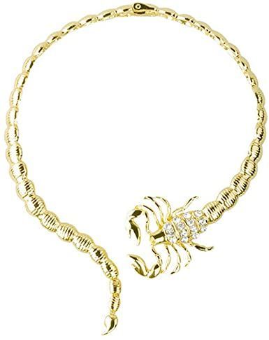 MIUNIKO Women Fashion Retro Diamond Studded Collars Short Scorpion Necklace Jewelry Accessories Scorpion Necklace, Retro Necklace, Studded Collar, Accessories Gold, Female Friends, Matching Rings, Collars For Women, Diamond Studs, Scorpion