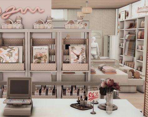 ARDENE Retail Store ♡ + CC Links Included  | Patreon Sims 4 Furniture Store Build, Clothing Store Cc Sims 4, Sims 4 Retail Store No Cc, The Sims 4 Retail Store Cc, Sims 4 Fashion Studio Cc, Sims 4 Retail Store Layout, Sims 4 Alto Apartment 1010, Sims Store Cc, The Sims 4 Retail Store