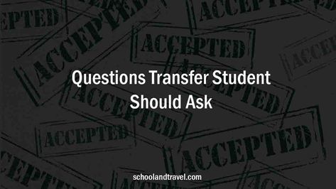 Questions Every Transfer Student Should Ask: Transferring from one school to another as a whole can be very stressful. This is because every school has different rules for freshmen applicants and people seeking admission via transfer. However, meeting a transfer advisor before commencing the transfer process can save you a lot of stress. And asking […] The post 15 Major Questions Every Transfer Student Should Ask (FAQs) appeared first on School & Travel. Pharmacy School, Transfer Student, Group Study, College Work, Study Plan, Letter Of Recommendation, College Degree, Travel School, Community College