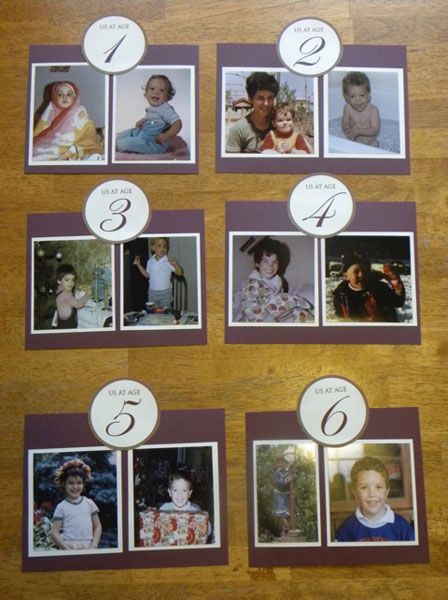 Table Numbers. Bride & Groom at Age... Photo Table Numbers, Picture Table, Wedding Table Number, Future Wedding Plans, Wedding Reception Tables, Baby Pics, Cute Wedding Ideas, Reception Table, Fairy Tale Wedding