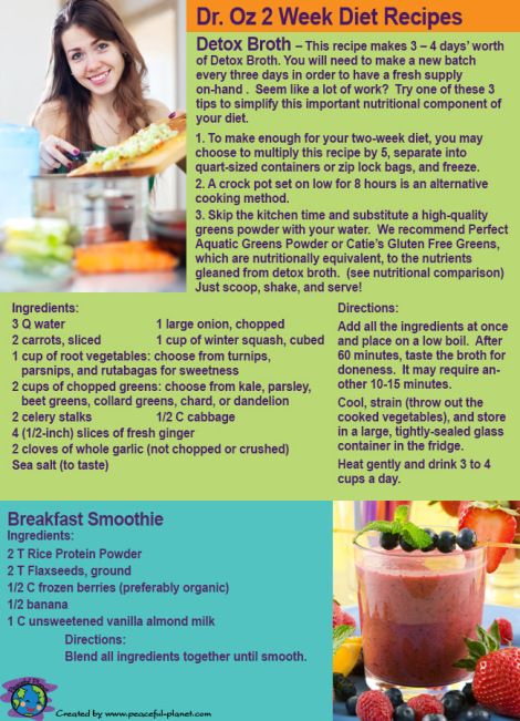 Dr. Oz 2 Week Rapid Weight Loss Diet Recipes Dr Oz Diet, Snacks Diy, Diet Soup, Week Diet Plan, Breakfast Low Carb, 2 Week Diet, Recipes Soup, Diet Doctor, Diet Breakfast