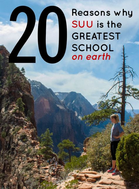 20 Reasons Why SUU is the Greatest School on Earth #Society19 #Iamsociety19 #utah #college #suu #outdoors Southern Utah University, Cedar City Utah, College Readiness, Cedar City, University Of Utah, College Town, College Hacks, College Life, Utah