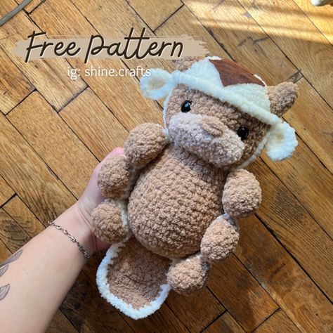 Appa free crochet PDF PATTERN - Shine Crafts's Ko-fi Shop Knitted Bikinis, Stuffy Pattern, Crochet Stuffy, Knitting Scarfs, Crochet Patterns Easy, Learning Crochet, Knitting Tops, Knitting Clothes, Tops Pattern