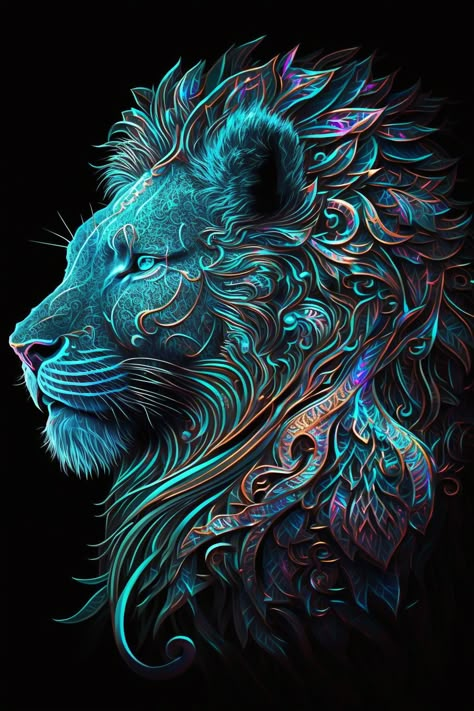 Regnul Animal, Grim Reaper Art, Animal Art Projects, Lion Artwork, Lion Photography, Lion Wallpaper, Lion Painting, Cat Art Illustration, Big Cats Art