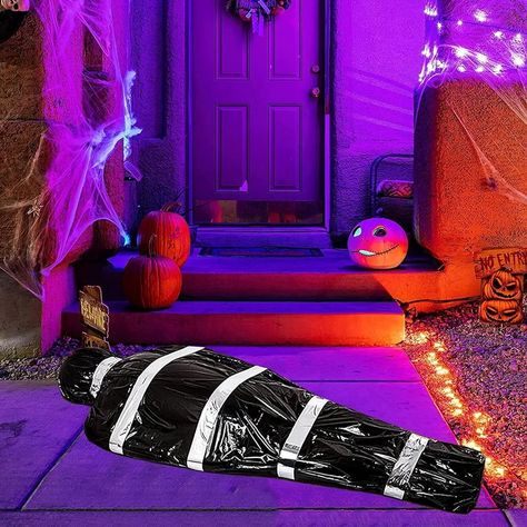 HAVE A NIGHT OF FRIGHT #halloween#cheaphalloweendecor#terrifyinghalloweendecor#DIY #halloween2023 😱👻 With the all new terrifying alleviant hanging dead corpse Halloween outdoor decor 👺 📍This is a cheap horror DIY kit of a dead corpse wrapped in back bags☠️ 📍With quality material and assured size 📍The creepiest haunted house props placed in trees, gardens , bathtub and balcony to create a realistic scary holiday🧚 📍Only $9.00 💯 👇to get https://a.co/d/35WqWRV Horror Diy, Haunted House Props, Halloween Outdoor, Back Bag, Outdoor Halloween, Halloween Outdoor Decorations, Halloween House, Halloween Season, Diy Kit