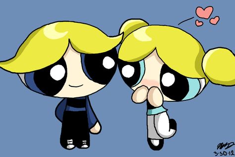 Boomer And Bubbles, Bubbles And Boomer, Bubble Costume, Powerpuff Boys, Double Couple, Power Puff Girls Bubbles, Funny Stickman, Rowdyruff Boys, Ppg And Rrb