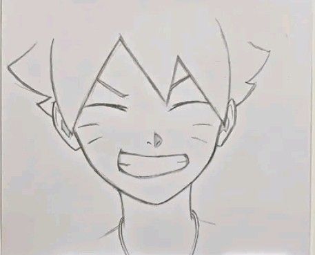 Drawing Pics Easy, Anime Art Simple Drawing Outline Easy, Easy Drawings Sketches Anime, Easy Anime Drawings Simple, Anime Drawing Easy Simple, Easy Anime Sketches, Easy Manga Drawings, Joker Art Drawing, Simple Cartoon Characters