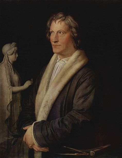 Portrait of Bertel Thorvaldsen by Carl Joseph Begas, ca. 1820. Classical Romantic Art, Bertel Thorvaldsen, Lion Monument, Hubert Robert, Jean Auguste Dominique Ingres, Jacques Louis David, Neoclassical Art, Arts And Crafts Era, Franz Schubert