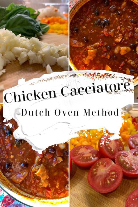 Chicken Reciprs, Chicken Caccitore, Dark Meat Chicken, Dutch Oven Chicken, Chicken Cacciatore Recipe, Oven Chicken Recipes, Pan Sauce, Chicken Cacciatore, Chicken Pieces