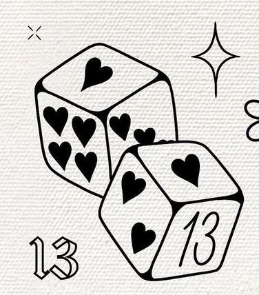 Dice 13 Tattoo, Couples Dice Tattoo, Queen And King Card Tattoo, Three Dice Tattoo, 13 Dice Tattoo, Tattoos To Get In Vegas, Matching Dice Tattoo, 3 Dice Tattoo, Billiard Ball Tattoo