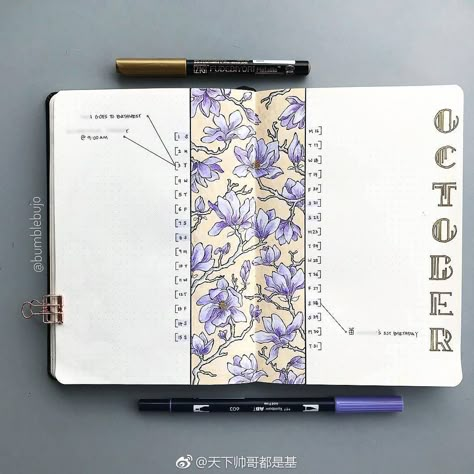 Bullet Journal inspiration Bullet Journal Planner, Bullet Planner, Bujo Ideas, Diary Ideas, Bullet Journal Themes, Bullet Journal Art, Journal Themes, Bujo Inspiration, Journal Aesthetic