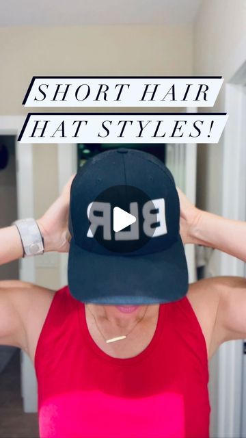 Short Hair And Ball Caps, Bucket Hat Short Hair, Short Hair With Hat Baseball, Baseball Hat With Short Hair, Hat Hairstyles Short Hair, Hairstyles With A Hat, Hats With Short Hair, Short Hair Hat, Hat With Short Hair