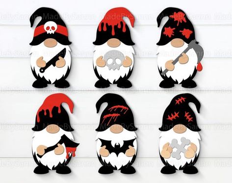 Halloween Scary Gnomes Svg Bundle, Halloween Svg, Gloworge Svg, Halloween Svg File For Cricut, Laser Cut File, Gnome Hanger, Scary Gnome Svg Laser cut files #lasercutfiles laser cut files svg #lasercutfilessvg laser cut 3d files #lasercut3dfiles pattern #pattern  patterns #patterns templates #templates 7.118 Scary Gnomes, Diy Tattoos, Gnome Designs, Engraving Ideas, Gnome Svg, Laser Cut Wood Crafts, Halloween Gnome, Laser Ideas, Gnomes Diy