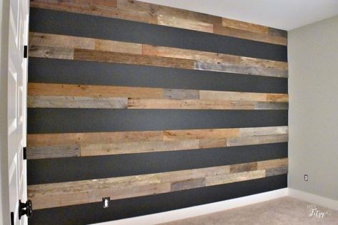 Wood Wall Makeover, Teen Boy Accent Wall, Boys Room Accent Wall, Accent Wall Boys Bedroom, Barn Wood Accent Wall, Boy Room Accent Wall, Wood Wall Design, Accent Wall Ideas, Boys Bedroom Makeover