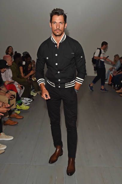 David Gandy attends the Christopher Raeburn show during London Fashion Week Men's June 2018 at the BFC Show Space on June 10 2018 in London England David Gandy Style, Strong Outfit, Velvet Dinner Jacket, Supermodel Style, London Fashion Week Mens, Christopher Raeburn, Best Dressed Man, Mens Fashion Smart, David Gandy