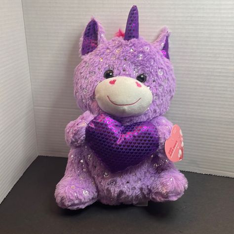 You Are Buying A Unicorn Purple Stuffed Animal With Heart Brand New With Tags Purple Stuffed Animals, Unicorn Purple, Heart Brand, Purple Unicorn, Unicorn Toys, A Unicorn, Stuffed Animals, Stuffed Animal, Color Purple