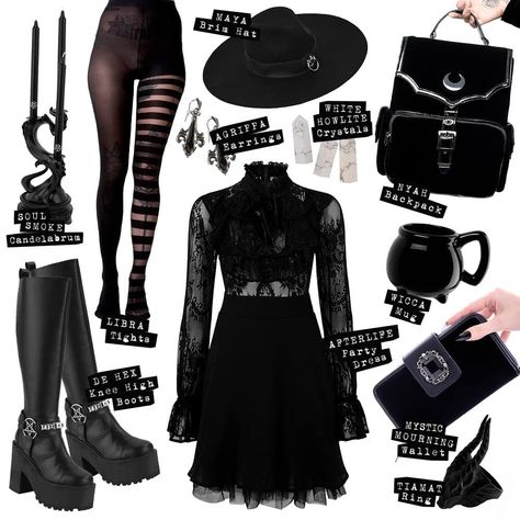 Shop this Instagram.self from @killstar Cute Emo Outfits, Slytherin Fashion, Killstar Clothing, Witch Core, Badass Outfit, Alt Outfits, Dark Outfits, 3 Friends, Emo Outfits