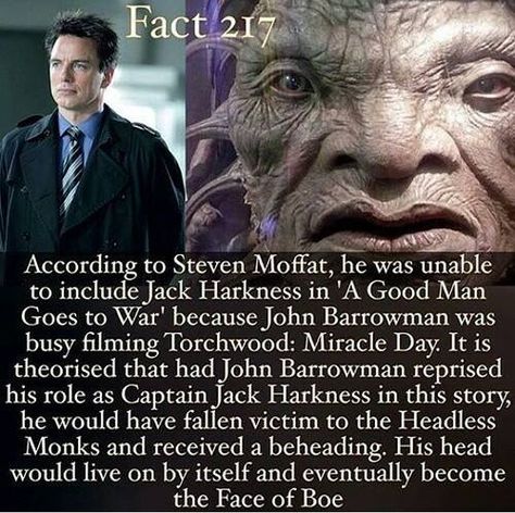 Jack Harkness theory how he became the face of Boe Face Of Boe, Sagittarius Rising, Leo Sun, Captain Jack Harkness, Jack Harkness, Steven Moffat, John Barrowman, Chaotic Neutral, Amy Pond