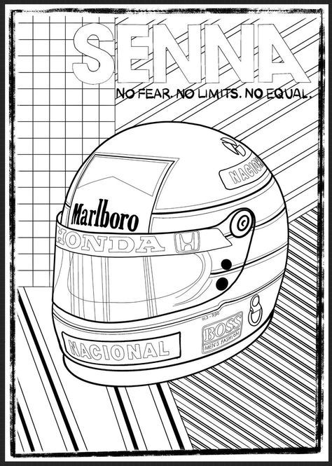 F1 Colouring Pages, Formula 1 Coloring Pages, F1 Drawing Ideas, F1 Helmet Drawing, F1 Coloring Pages, Formula 1 Painting, F1 Drawing, Senna Helmet, F1 Artwork