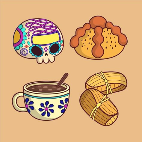 Mexican Pastries, Halloween Monsters, Creepy Pumpkin, Pumpkin Outfit, Spooky Stickers, Food Collection, Día De Muertos, Dinosaur Background, Free Business Cards