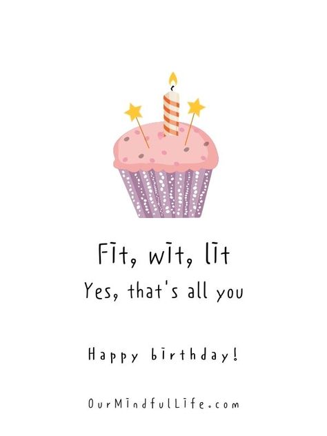 29 Creative And Heart-warming Birthday Quotes For Her - Our Mindful Life Happy Birthday Cake Quotes, Funny Quotes For Birthday, Birthday Quotes Short, Happy Birthday Fitness, Cute Happy Birthday Quotes, Birthday Funny Quotes, Cute Birthday Messages, Birthday Stories, Funny Birthday Quotes