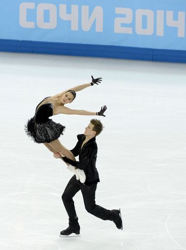 Elena Ilinykh and Nikita Katsalapov (RUS) perform in the team ice dance free dance.  My favorite Figure Skating Duo This Olympics! -M Ice Skating Duo, Olympics Photography, Figure Skating Duo, Figure Skating Pairs, Elena Ilinykh, Ice Skating Performance, Pairs Figure Skating, Figure Skating Olympics, Figure Skating Olympics 2022