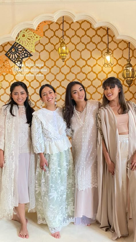 Iftar Outfit Ideas, Eid Al Fitr Outfit, Iftar Outfit, Festival Ootd, Lebaran Outfit, Outer Brukat, Raya 2022, Raya 2023, Eid Fitr