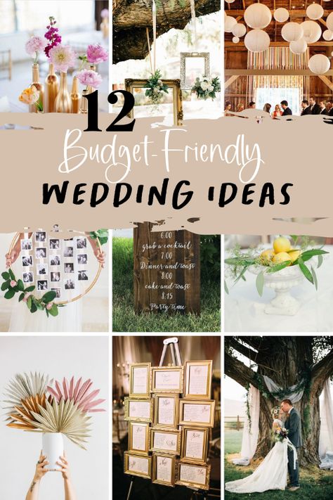 Wedding Decorations Diy On A Budget, Budget Friendly Rustic Wedding, Cheap Ideas For Wedding Decorations, Wedding Ideas On A Budget Spring, Cheap Classy Wedding Decor, Cost Effective Wedding Decor, Simple Cheap Wedding Decorations, Whimsical Wedding On A Budget, 2023 Wedding Ideas Decor