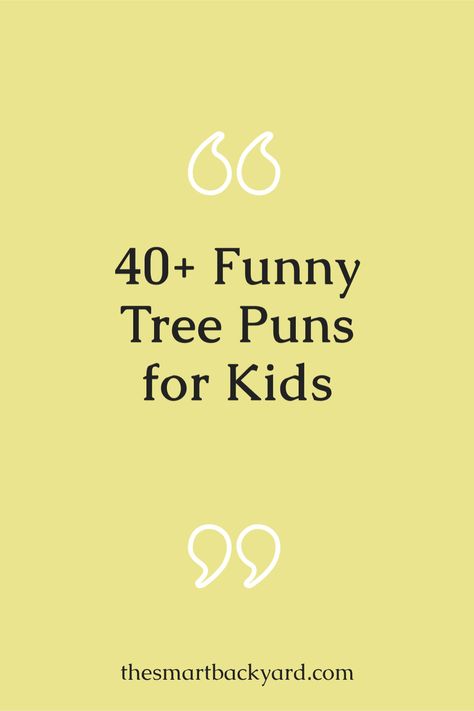 Craziest tree #puns, #jokes and #captions for #kids that are #fun. Tree Jokes, Puns For Kids, Tree Puns, Funny Tree, Puns Jokes, Jokes For Kids, One Liner, What You Think, Puns