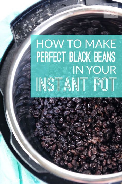 How to Make Perfect Black Beans in Your Instant Pot (vegan, gluten free, soy free, nut free) Black Beans Instant Pot, Instant Pot Black Beans, Fried Dandelions, Instant Pot Vegan, Vegan Instant Pot Recipes, Vegetarian Instant Pot, Electric Pressure Cooker Recipes, Recipes Mexican, Photo Food