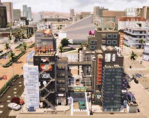 ChristinaMaria80 (taking it slow ☺️) auf X: „That time I built a run down city block in Del Sol Valley 🏙️ It runs as a nightclub or a bar now, but there are also several apartments, so I'm definitely gonna try using it with the new EP. Can't wait! 🙂 #TheSims #TheSims4 #TheSims4ForRent #ShowUsYourBuilds https://t.co/j2dQmoHHvq“ / X City Sims 4, Run Down City, Taking It Slow, City Block, Sims 4 Build, The Sims4, A Bar, Night Club, Sims 4