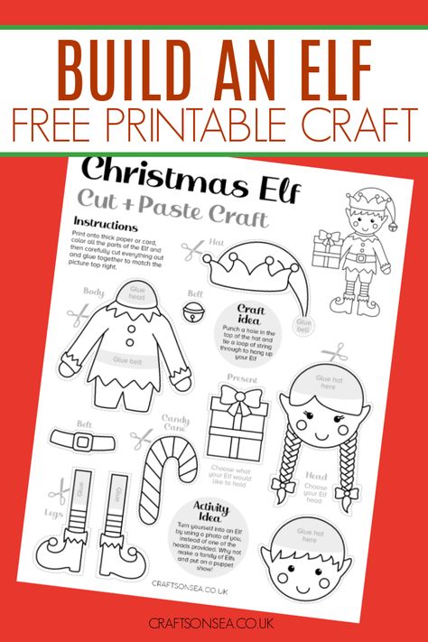 Elf On The Shelf Coloring Free Printable, Elf Images Free Printable, Elf Cutouts Free Printable, Elf Pattern Printable, Elf Outline Template, Build An Elf Printable, Christmas Elf Printables, Elf On The Shelf Activity Sheets, Elf Crafts For Kids