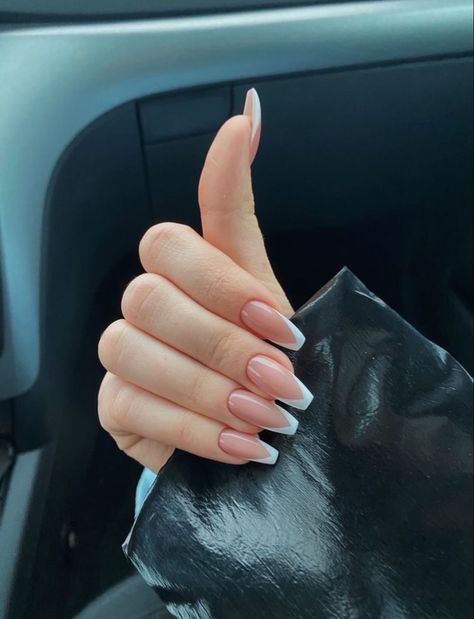 Caufin Nails Designs, Ballerina Nails Designs, Beige Nails, Work Nails, Casual Nails, French Acrylic Nails, Ballerina Nails, Pink Nail, Classy Nails