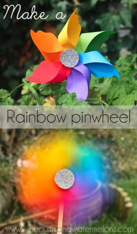 30+ Creative Rainbow Treats, Crafts and Sewing Projects Rainbow Treats, Rainbow Craft, Make A Rainbow, Rainbow Crafts, Camping Crafts, Childrens Crafts, Foam Crafts, Summer Crafts, Spring Crafts