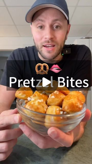 Jorey Tessier on Instagram: "🥨🫦
.
.
.
Ingredients: biscuit dough, coarse sea salt, 1 egg, 1 cup warm water, 1/2 cup baking soda.
.
.
.
Instructions: preheat the oven to 425. Pretzel bites going for 8-10 minutes or until golden brown.
.
.
.
#biscuit #pretzel #oretzelbites" Biscuit Dough, Family Dinner Recipes, 1 Egg, Pretzel Bites, Golden Brown, The Oven, Family Dinner, 1 Cup, Sea Salt