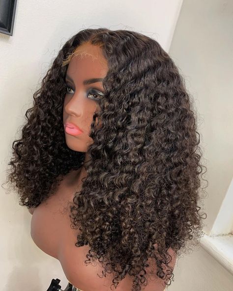 Jojo Hair, Wig With Closure, Wig Maker, Ebony Hair, Protective Hair, Healthy Natural Hair, Beautiful Wigs, Curly Wigs, Hd Lace