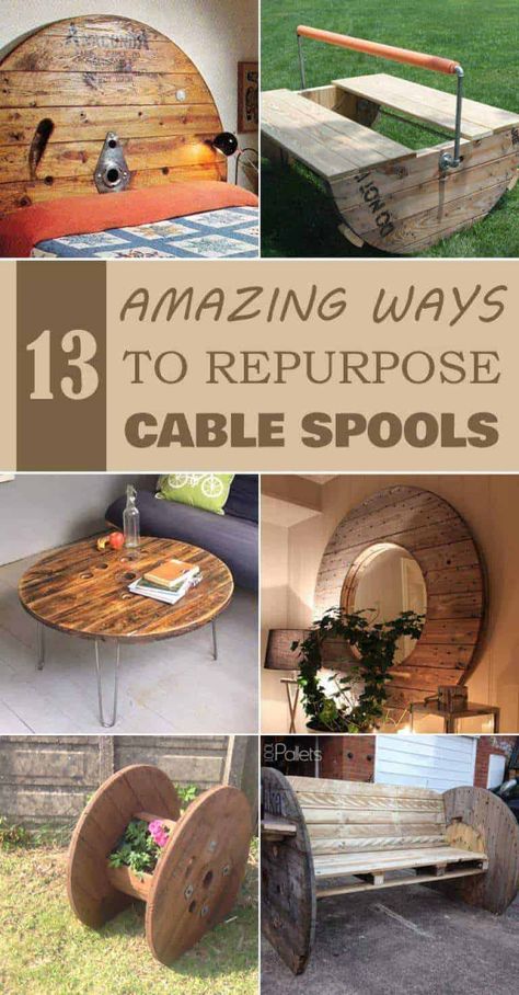 Diy Cable Spool Table, Wire Spool Tables, Cable Spool Furniture, Cable Spool Tables, Wooden Spool Tables, Wooden Cable Spools, Wooden Spool Projects, Cable Spools, Spool Ideas