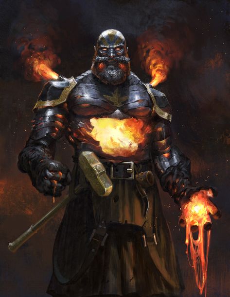 ArtStation - Vulcan, Antti Hakosaari Warriors Artwork, Dnd Creatures, Fire Giants, Warriors Art, Dnd Monsters, Dungeons And Dragons Characters, Dnd Art, Dungeons And Dragons Homebrew, Game Ideas