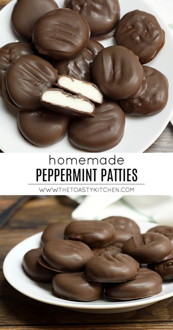 Fruity Candy Recipes, Mint Patties Recipe, Homemade Whoppers Candy, Old Fashioned Candy Recipes, Peppermint Patties Recipe, Butterfinger Pie, Peppermint Patty Recipe, Peppermint Cookie, Mint Patties