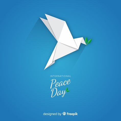 Origami Dove, International Peace Day, Peace Day, Peace Bird, Paper Bird, International Day Of Peace, Barbie Logo, Paper Boat, Peace Dove