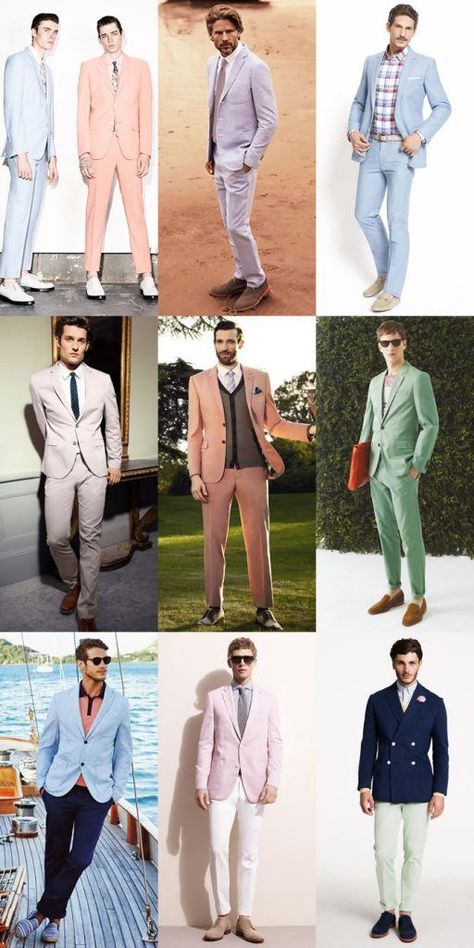 Stylish suits are the ultimate weapon of men to get a sharp look and to be noticed  at any time.How to match your suits with shirt, tie, shoes have a lot of importance. Pastel Suit For Men, Pastel Suit Men Wedding, Men Pastel Suit, Pastel Color Outfit Casual Men, Pastel Mens Suit, Mens Pastel Suits, Pastel Semi Formal Outfit For Men, Pastel Suits Men, Pastel Suits For Men Wedding