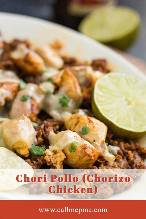 Chicken Chorizo Bake, Chorizo Turkey Recipes, Chori Pollo Mexican Chicken, Mexican Chicken Sausage Recipes, Chicken Chirozo, Chicken Chorizo Tacos, Chicken And Chorizo Tacos, Chicken And Chorizo Burrito, Chorizo Pollo Recipe